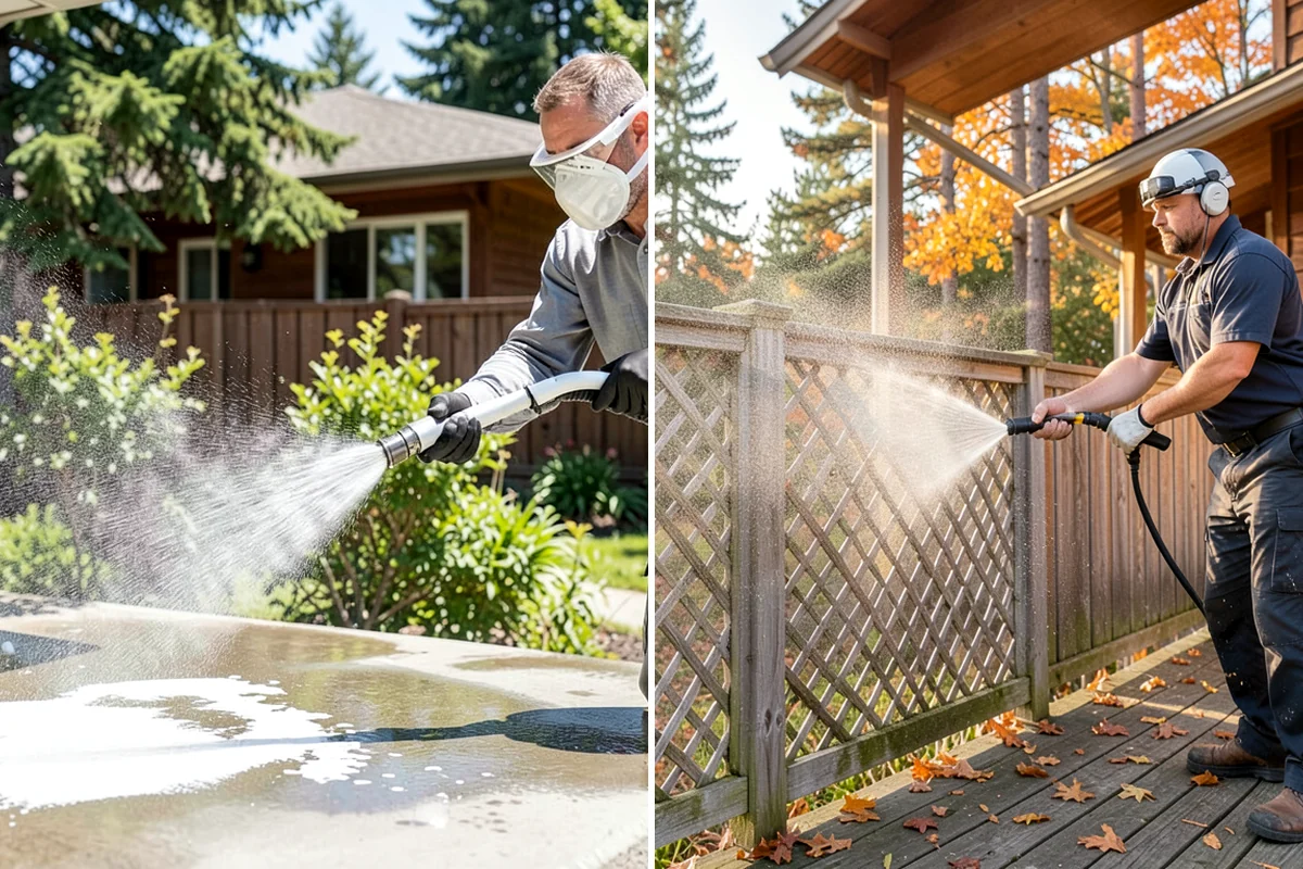 Gazebo Washing in Clyde Hill, King County, WA - Sweep debris and cobwebs from the interior and roof