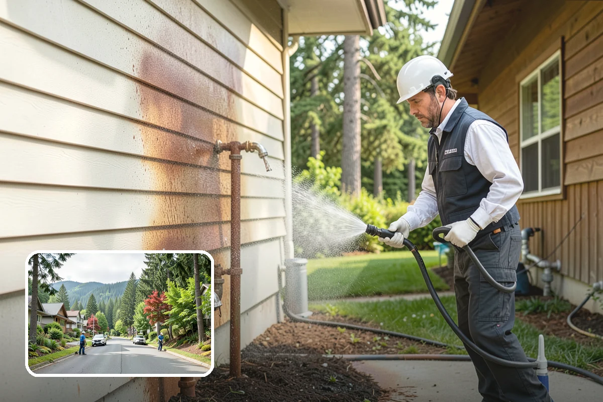 Gazebo Washing in Darrington, Snohomish County, WA - Removes roof moss and interior mildew from the structure