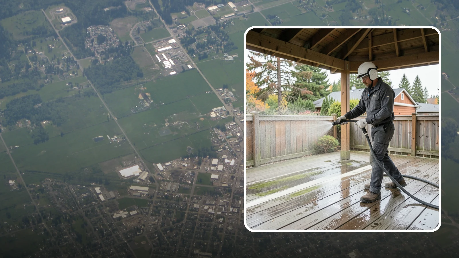 Gazebo Washing in Enumclaw, King County, WA - Wash gazebos inside and out to remove the moss, cobwebs, and mildew that collect in a shaded garden structure.