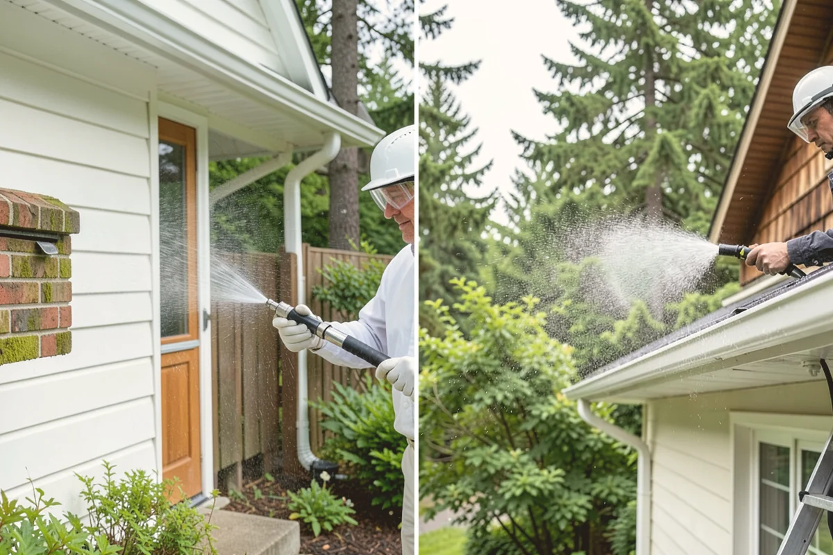 Gazebo Washing in Fife, Pierce County, WA - Sweep debris and cobwebs from the interior and roof