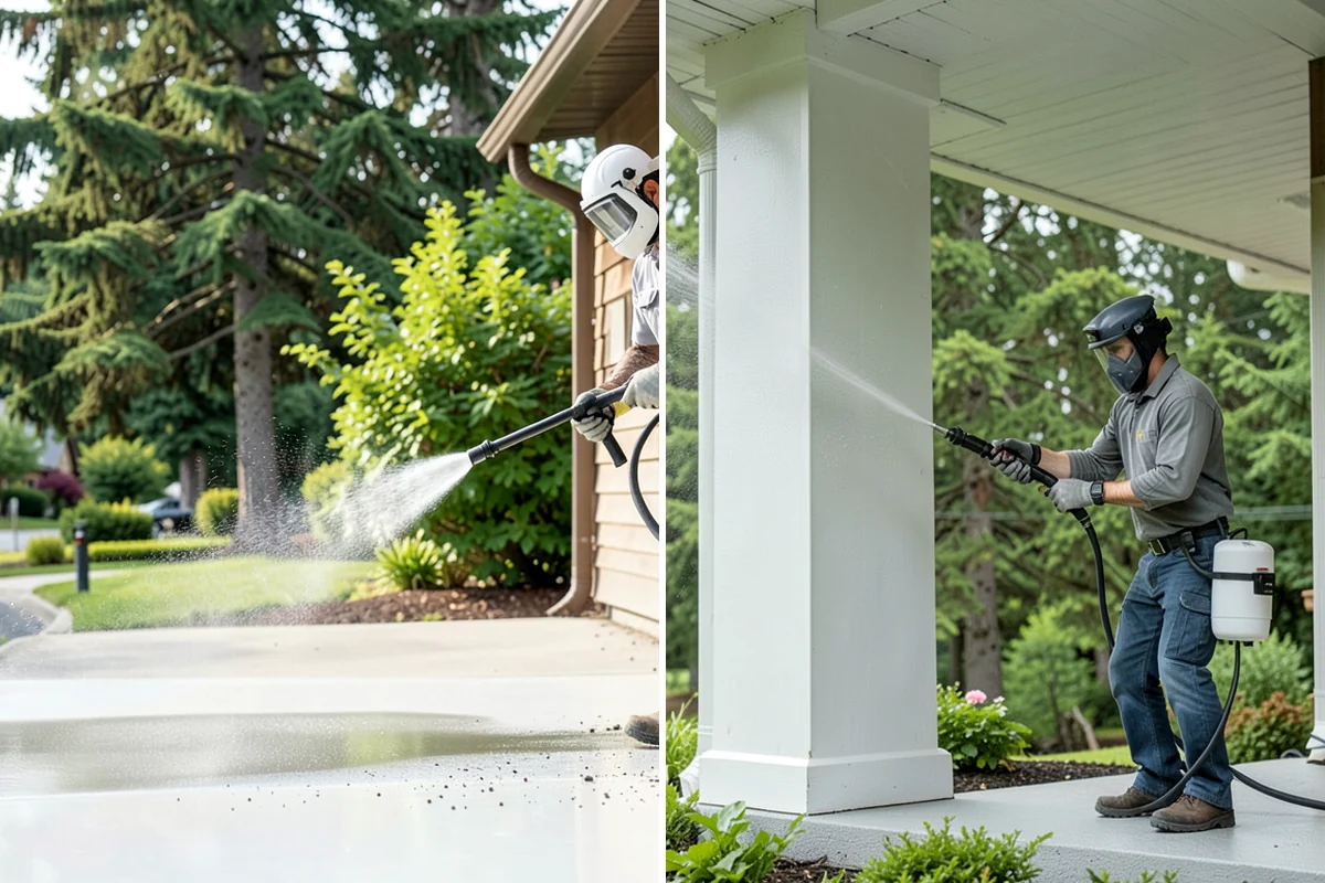 Gazebo Washing in Gig Harbor, Pierce County, WA - Sweep debris and cobwebs from the interior and roof