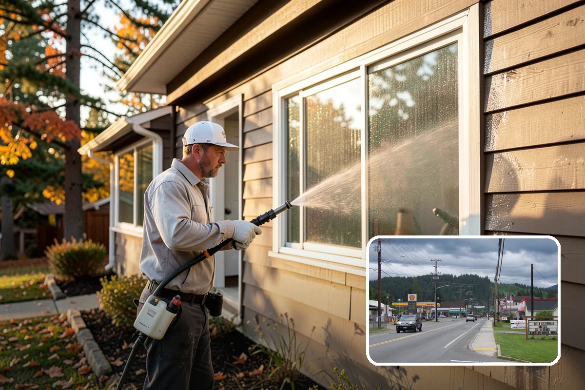 Gazebo Washing in Granite Falls, Snohomish County, WA - Removes roof moss and interior mildew from the structure