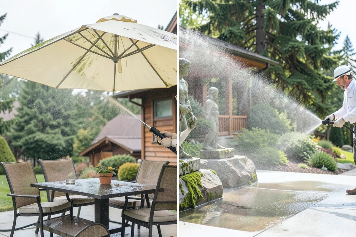 Gazebo Washing in Hamilton, Skagit County, WA - Sweep debris and cobwebs from the interior and roof