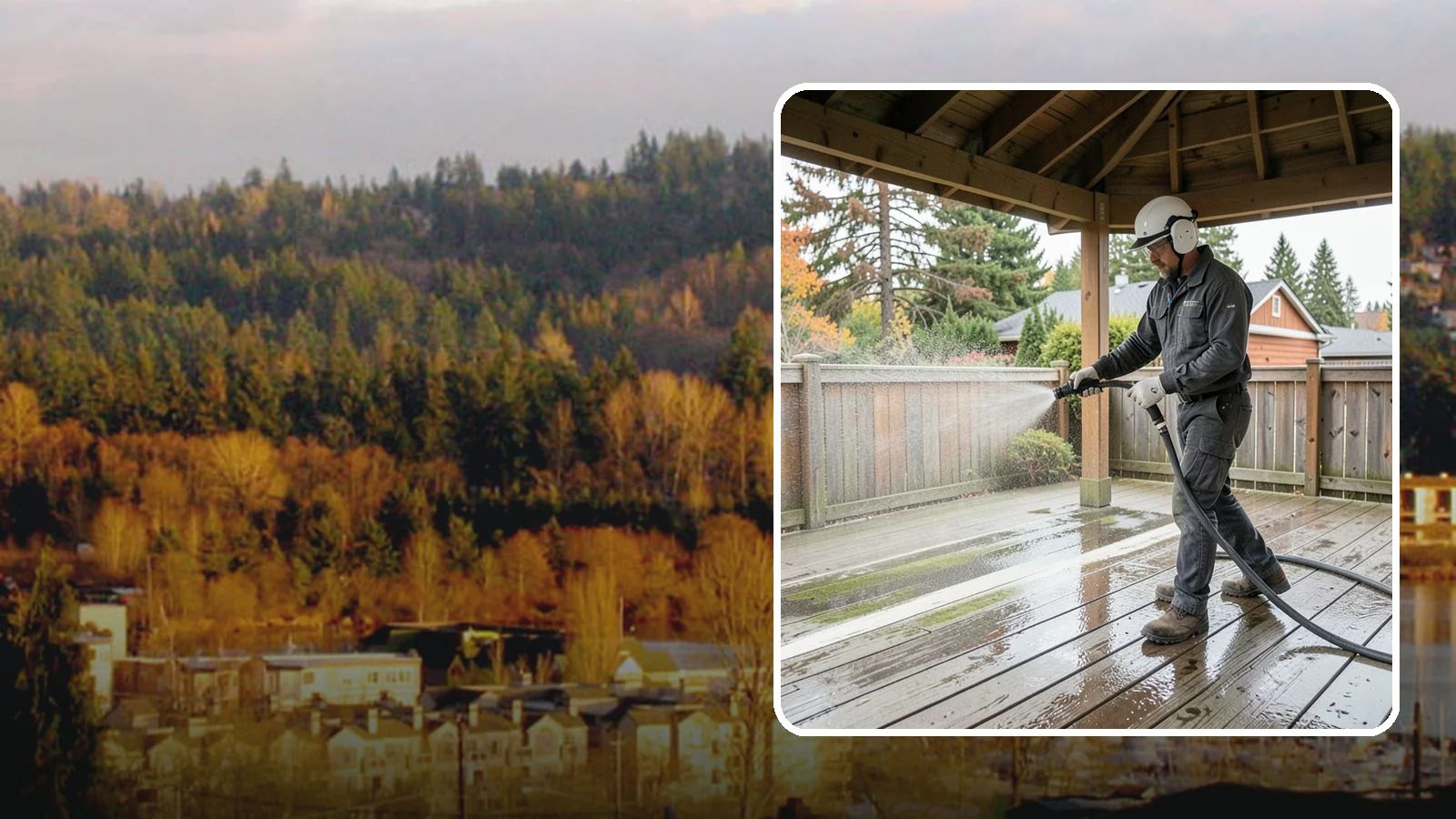 Gazebo Washing in Kenmore, King County, WA - Wash gazebos inside and out to remove the moss, cobwebs, and mildew that collect in a shaded garden structure.