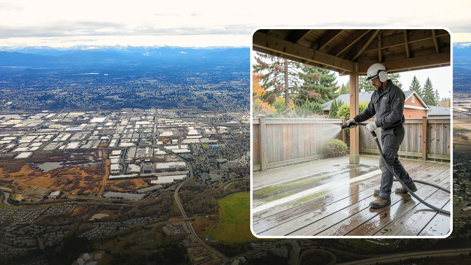 Gazebo Washing in Kent, King County, WA - Wash gazebos inside and out to remove the moss, cobwebs, and mildew that collect in a shaded garden structure.