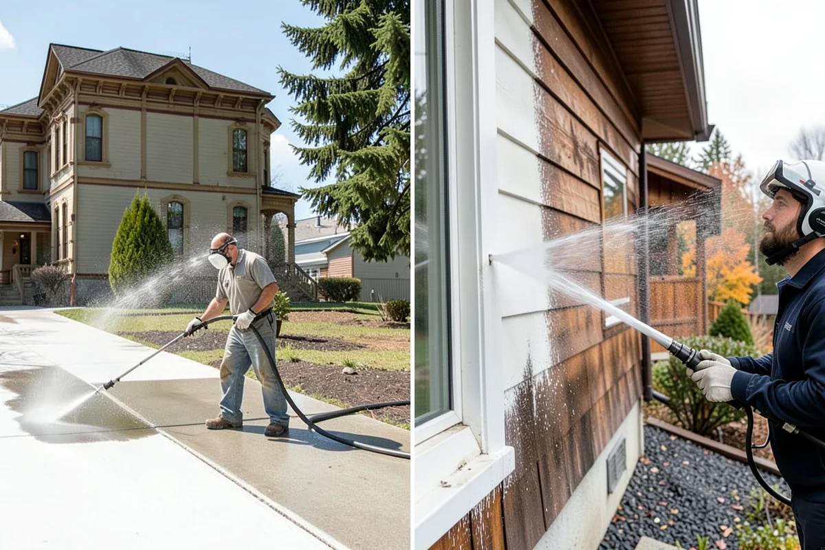 Gazebo Washing in Lake Forest Park, King County, WA - Sweep debris and cobwebs from the interior and roof