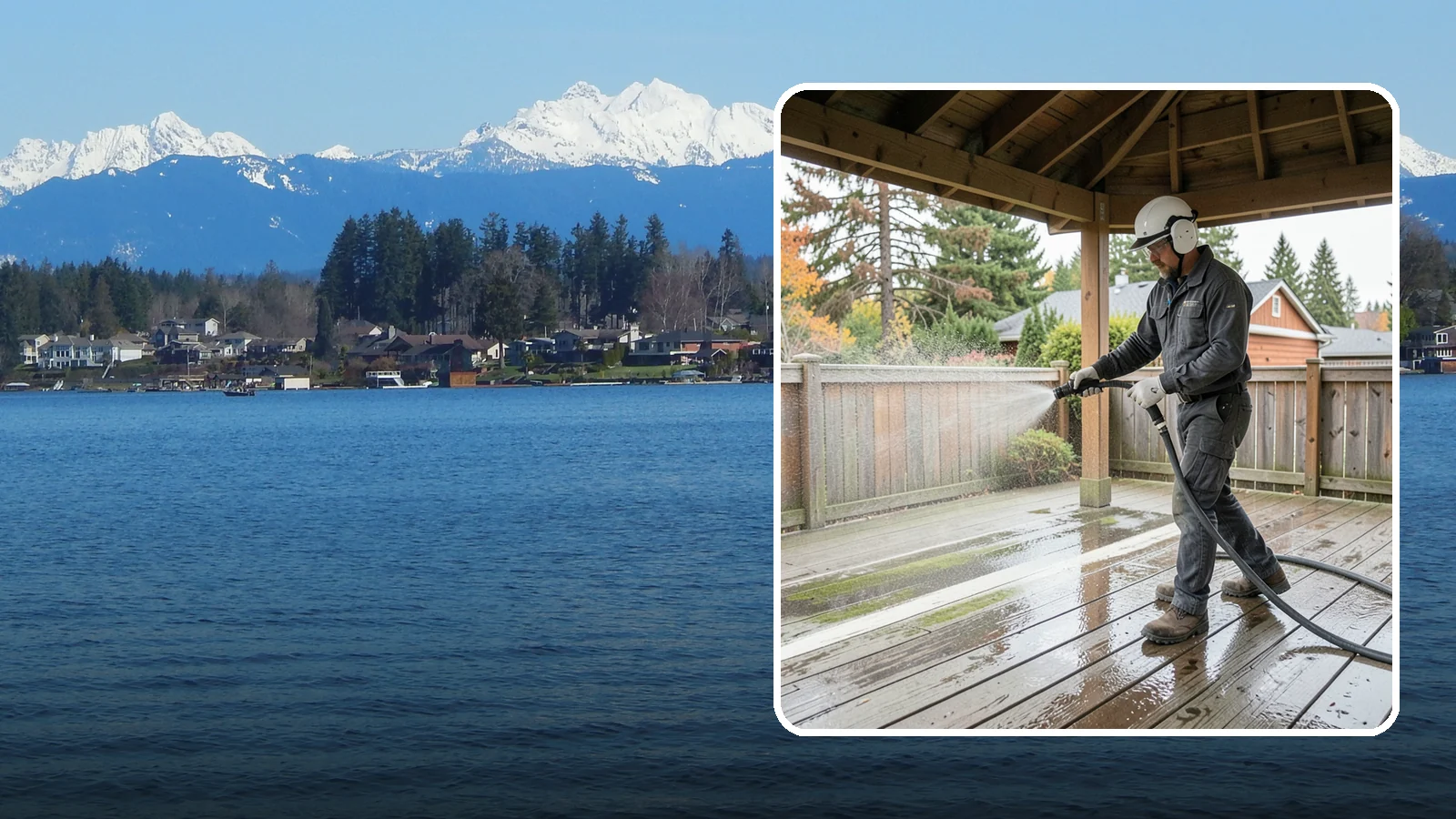 Gazebo Washing in Lake Stevens, Snohomish County, WA - Wash gazebos inside and out to remove the moss, cobwebs, and mildew that collect in a shaded garden structure.