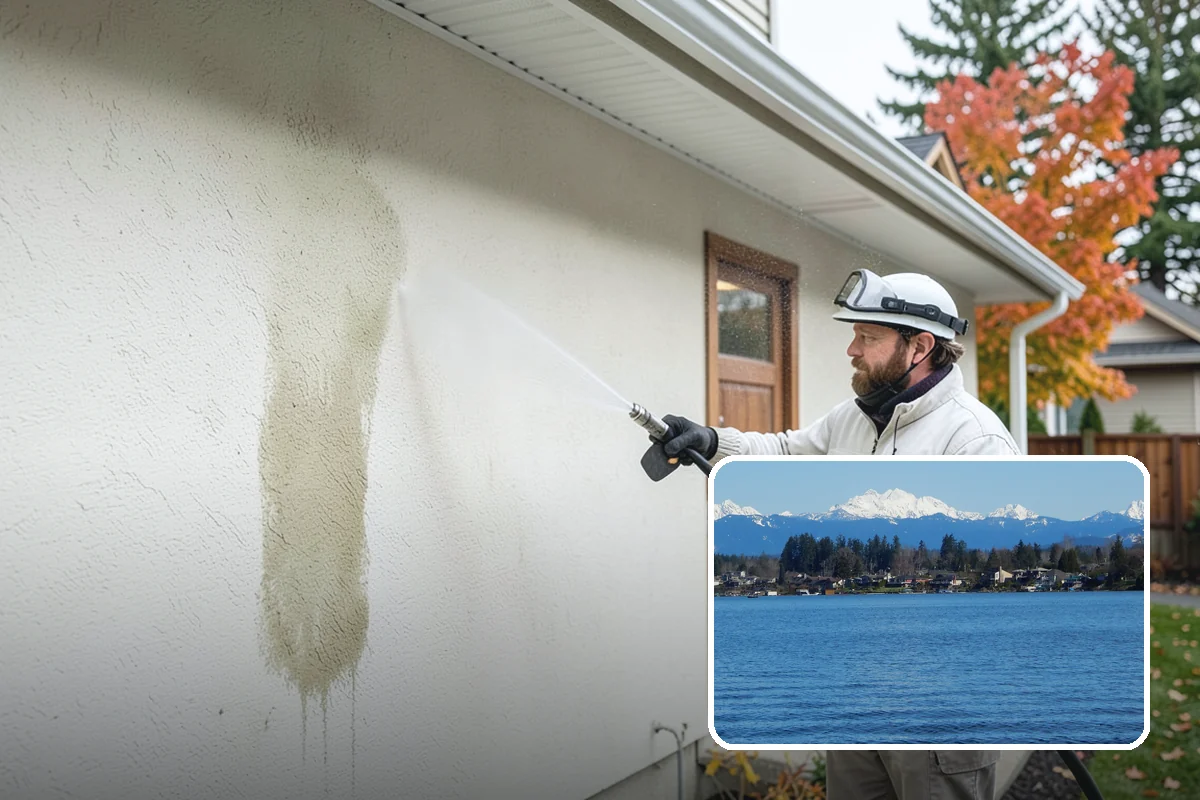 Gazebo Washing in Lake Stevens, Snohomish County, WA - Removes roof moss and interior mildew from the structure