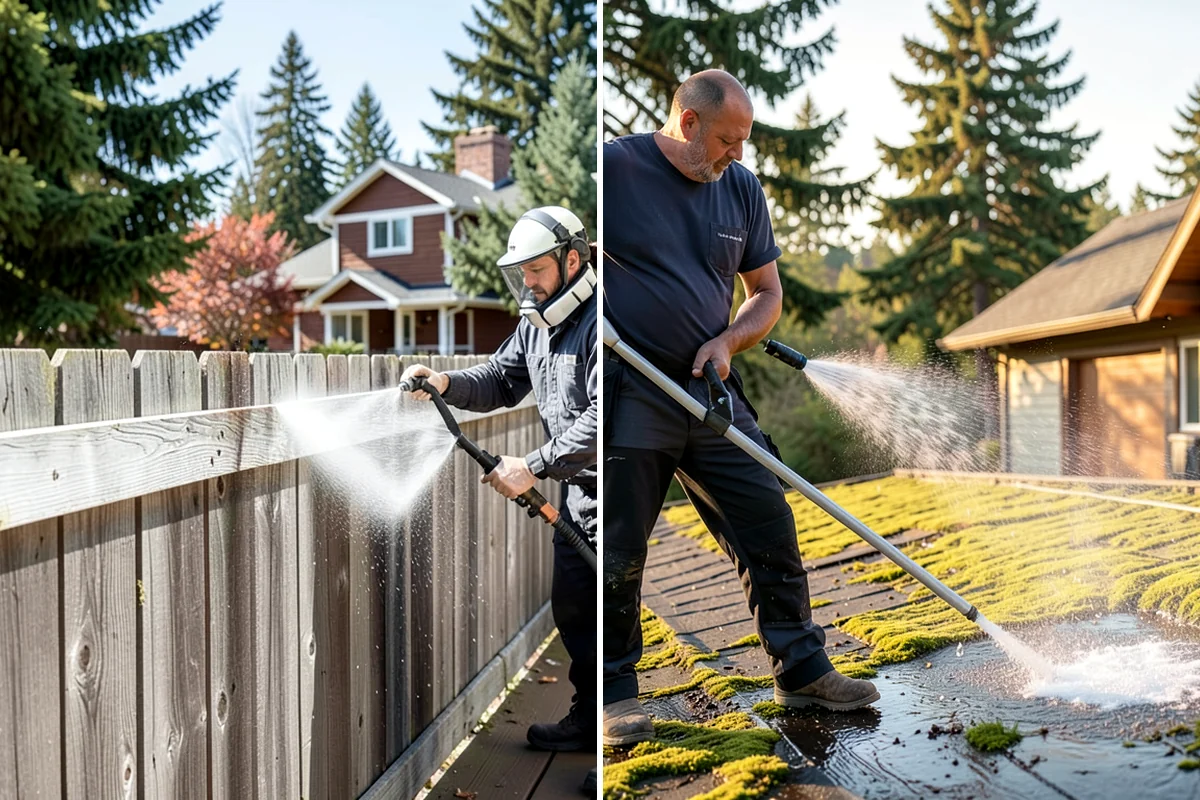 Gazebo Washing in Lakewood, Pierce County, WA - Sweep debris and cobwebs from the interior and roof