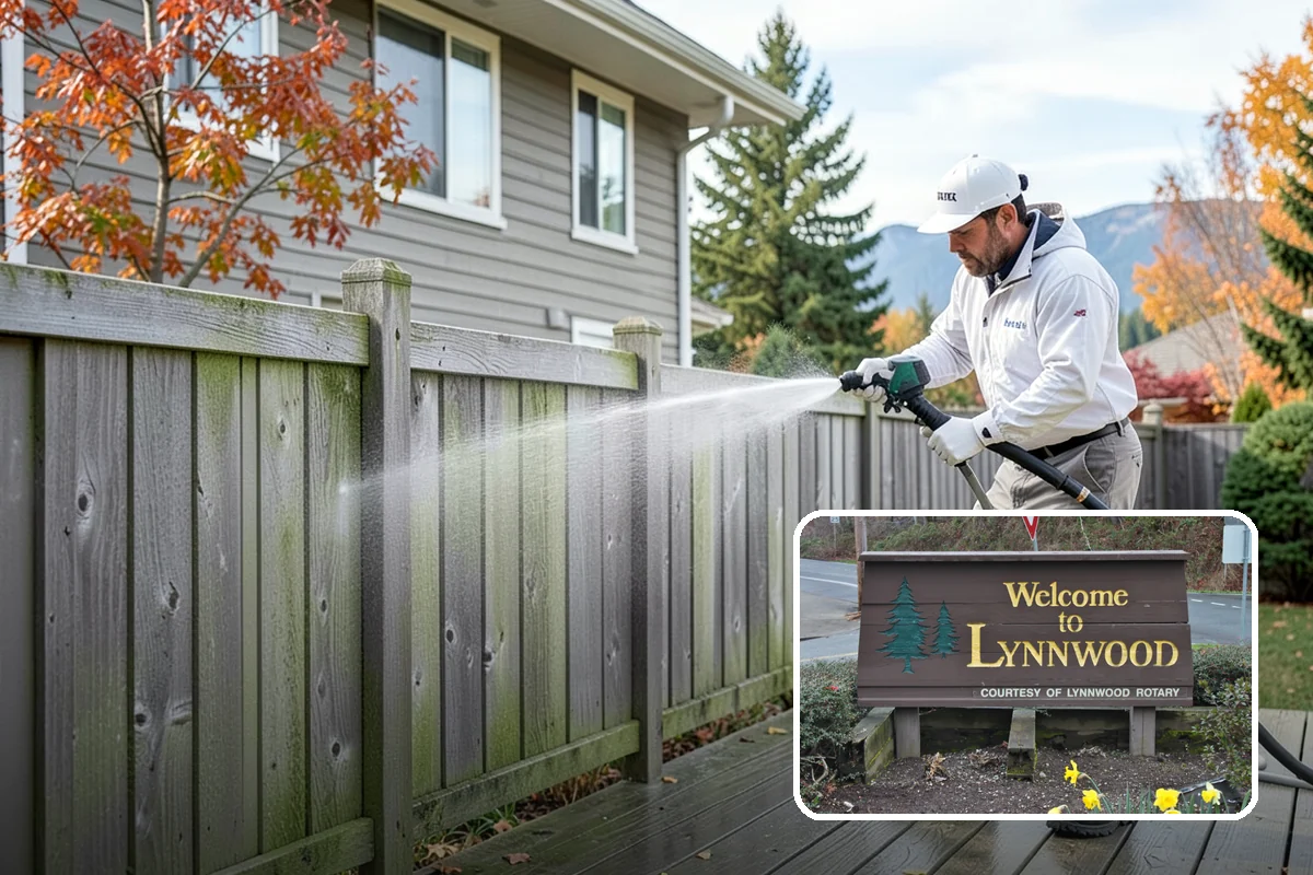 Gazebo Washing in Lynnwood, Snohomish County, WA - Removes roof moss and interior mildew from the structure