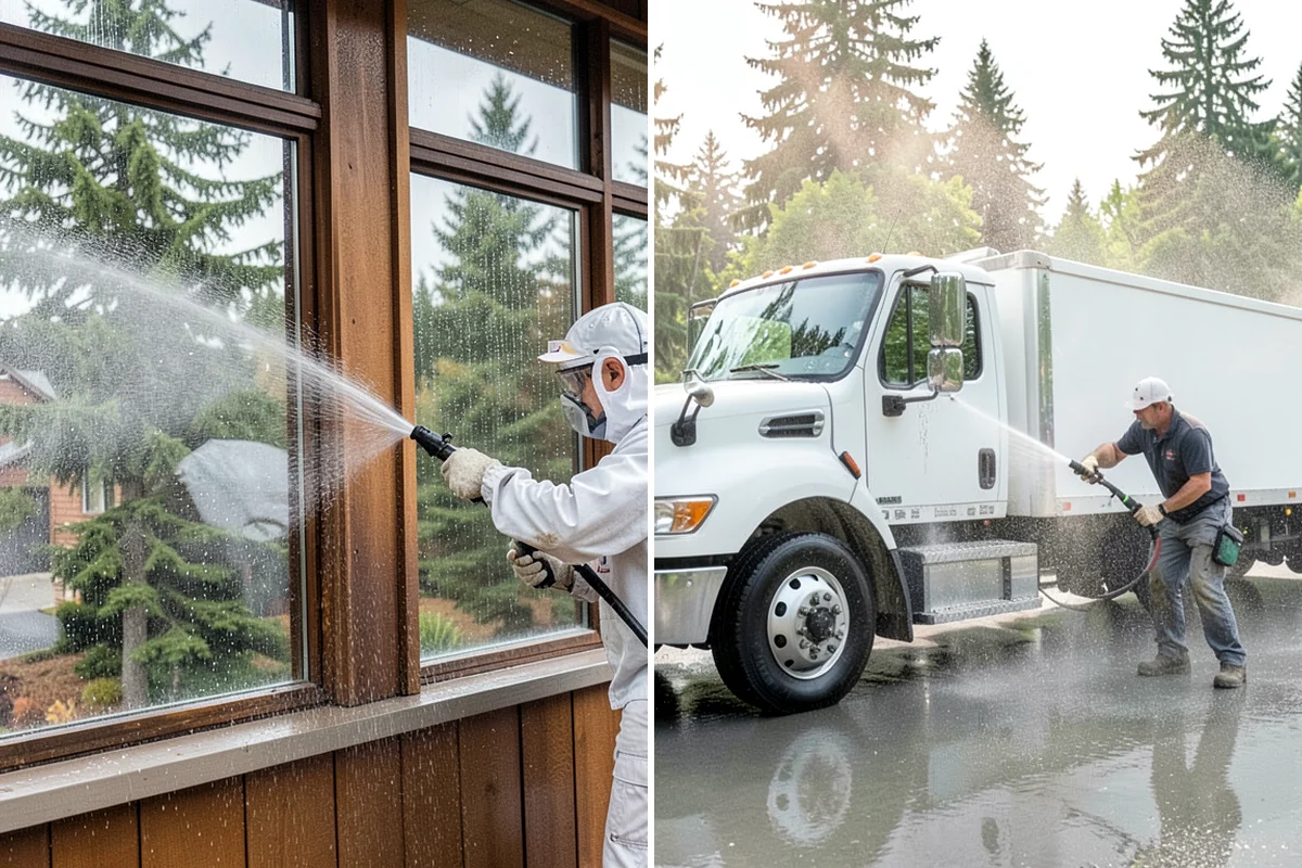 Gazebo Washing in Maple Valley, King County, WA - Sweep debris and cobwebs from the interior and roof