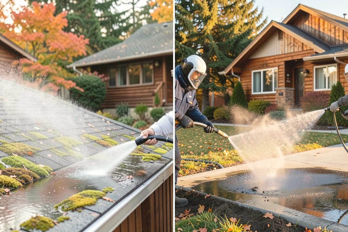 Gazebo Washing in Monroe, Snohomish County, WA - Sweep debris and cobwebs from the interior and roof
