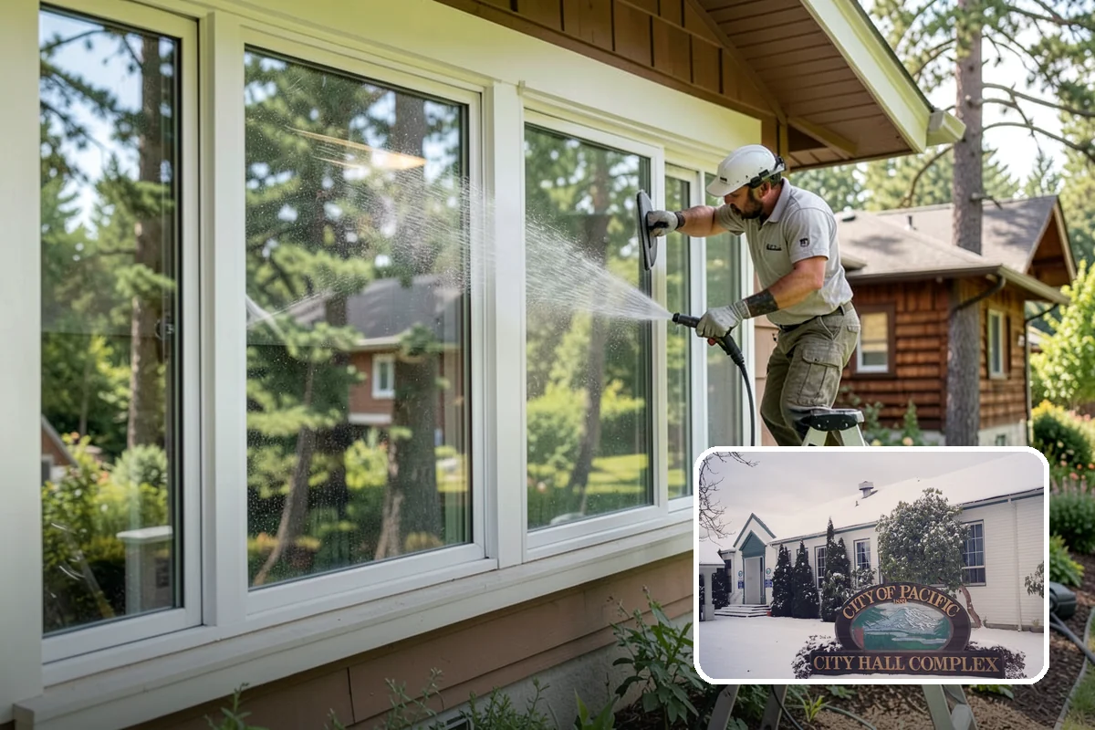 Gazebo Washing in Pacific, King County, WA - Removes roof moss and interior mildew from the structure
