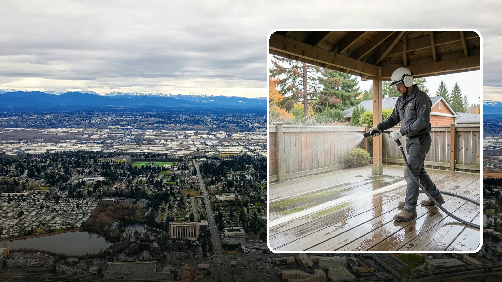 Gazebo Washing in SeaTac, King County, WA - Wash gazebos inside and out to remove the moss, cobwebs, and mildew that collect in a shaded garden structure.