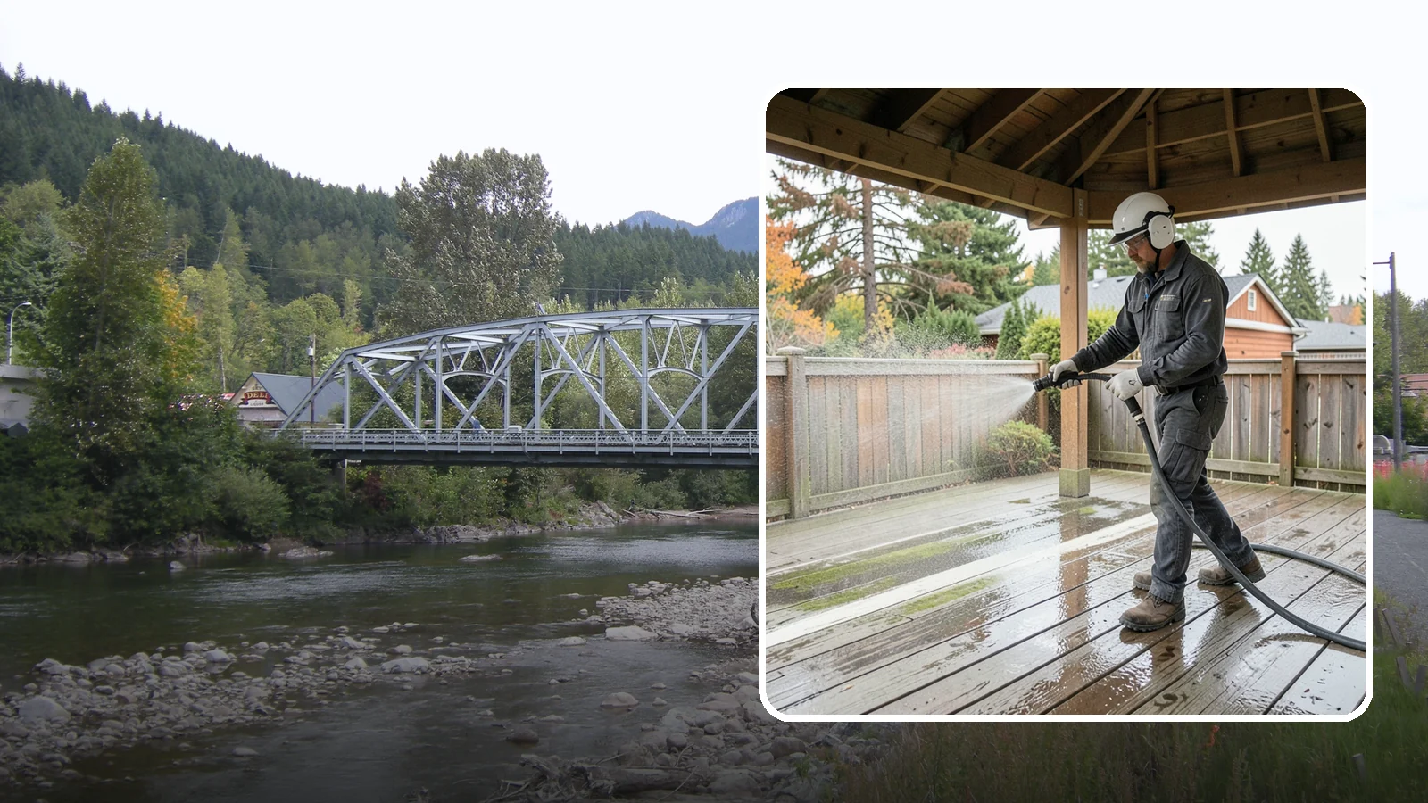 Gazebo Washing in Skykomish, King County, WA - Wash gazebos inside and out to remove the moss, cobwebs, and mildew that collect in a shaded garden structure.