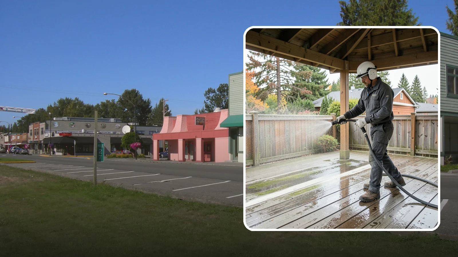 Gazebo Washing in Snoqualmie, King County, WA - Wash gazebos inside and out to remove the moss, cobwebs, and mildew that collect in a shaded garden structure.