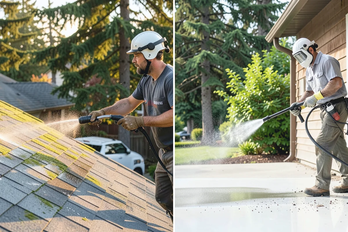 Gazebo Washing in Wilkeson, Pierce County, WA - Sweep debris and cobwebs from the interior and roof