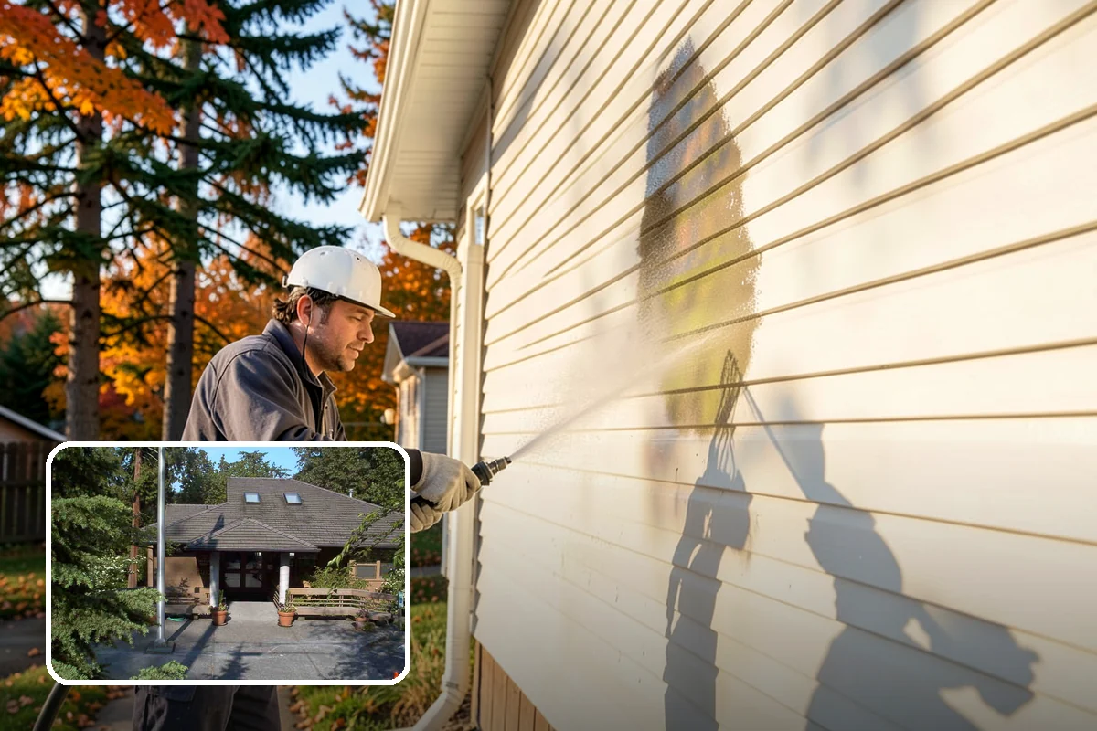 Gazebo Washing in Yarrow Point, King County, WA - Removes roof moss and interior mildew from the structure