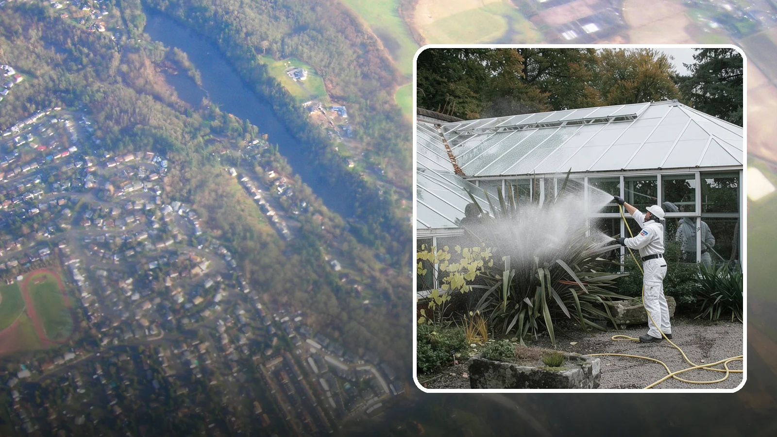 Glass Cleaning in Algona, King County, WA - Streak-free exterior glass cleaning for windows, doors, and glass features that cuts through Northwest grime and mineral spotting.