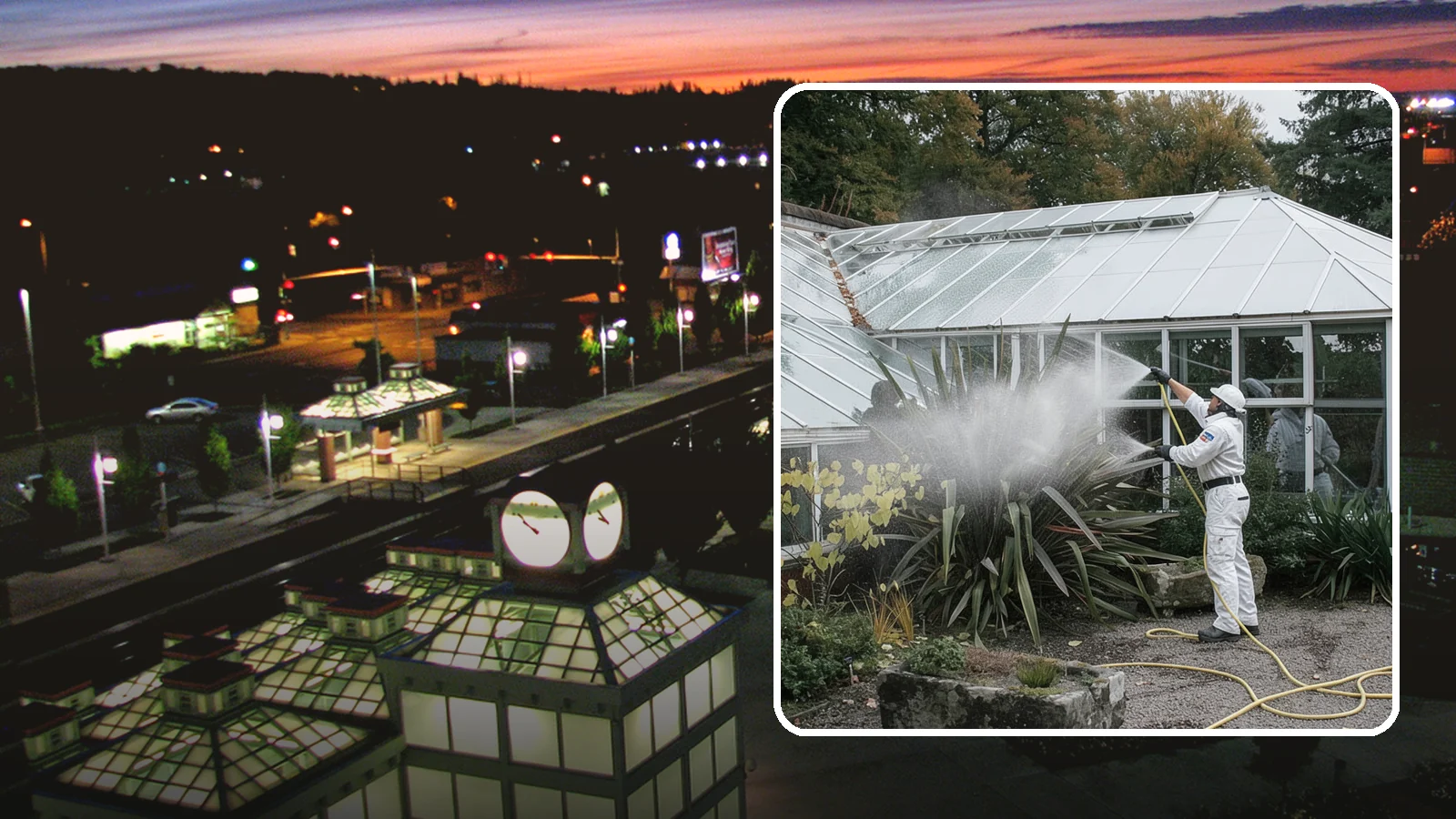 Glass Cleaning in Auburn, King County, WA - Streak-free exterior glass cleaning for windows, doors, and glass features that cuts through Northwest grime and mineral spotting.