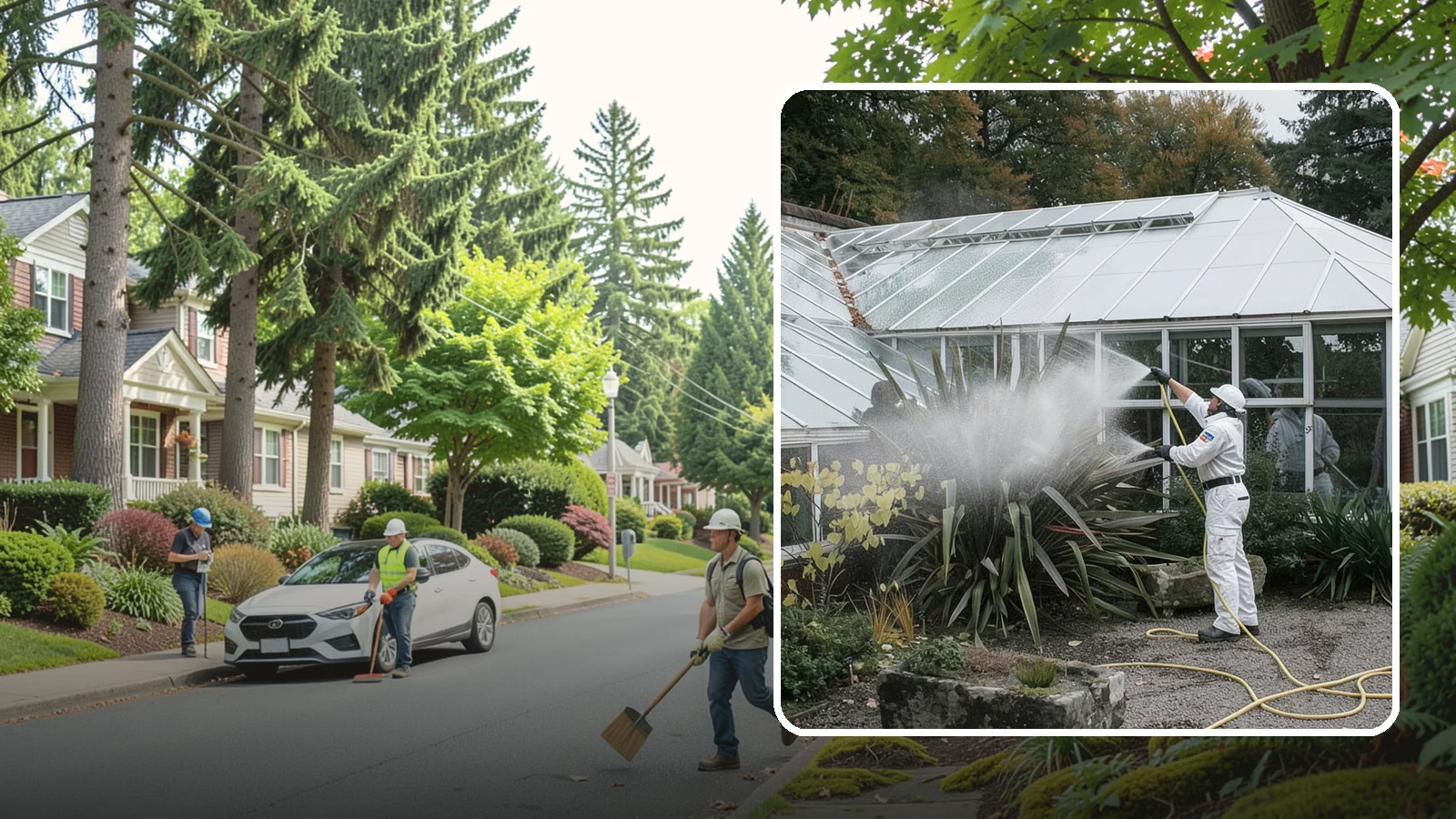 Glass Cleaning in Beaux Arts Village, King County, WA - Streak-free exterior glass cleaning for windows, doors, and glass features that cuts through Northwest grime and mineral spotting.