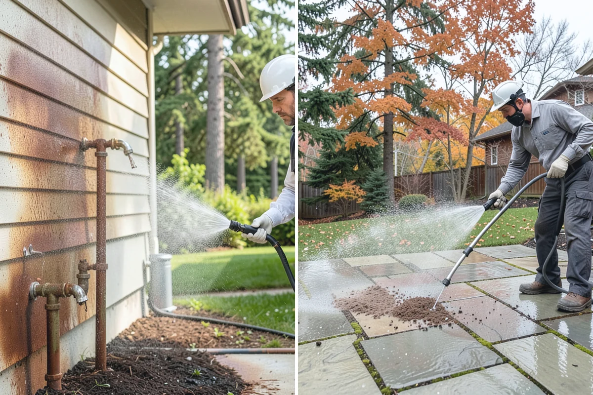 Glass Cleaning in Bonney Lake, Pierce County, WA - Rinse loose debris and pollen from the glass