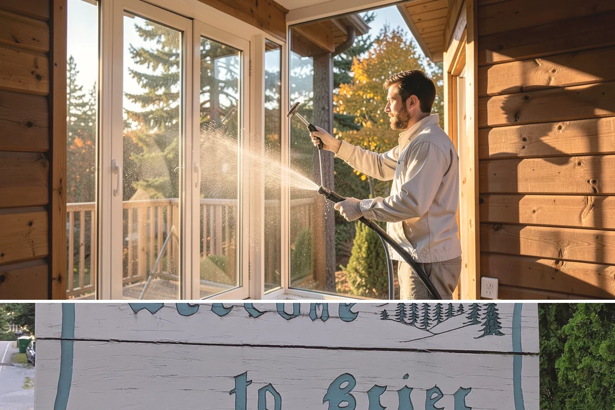 Glass Cleaning in Brier, Snohomish County, WA - Clean exterior glass in spring to clear winter grime, and again in early fall after the pollen and dry-season dust settle.