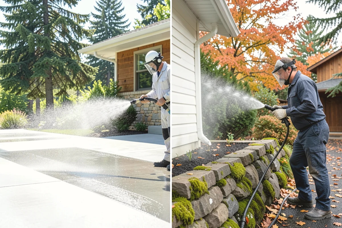 Glass Cleaning in Carbonado, Pierce County, WA - Rinse loose debris and pollen from the glass