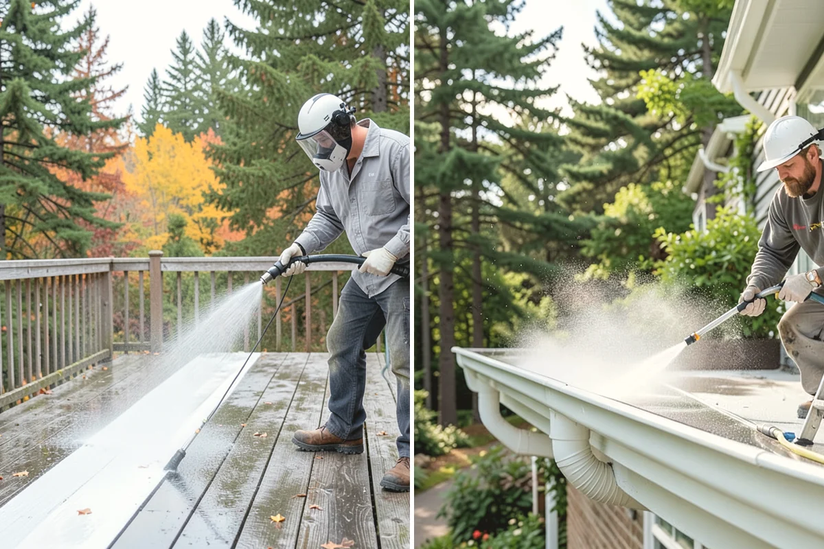 Glass Cleaning in Carnation, King County, WA - Rinse loose debris and pollen from the glass