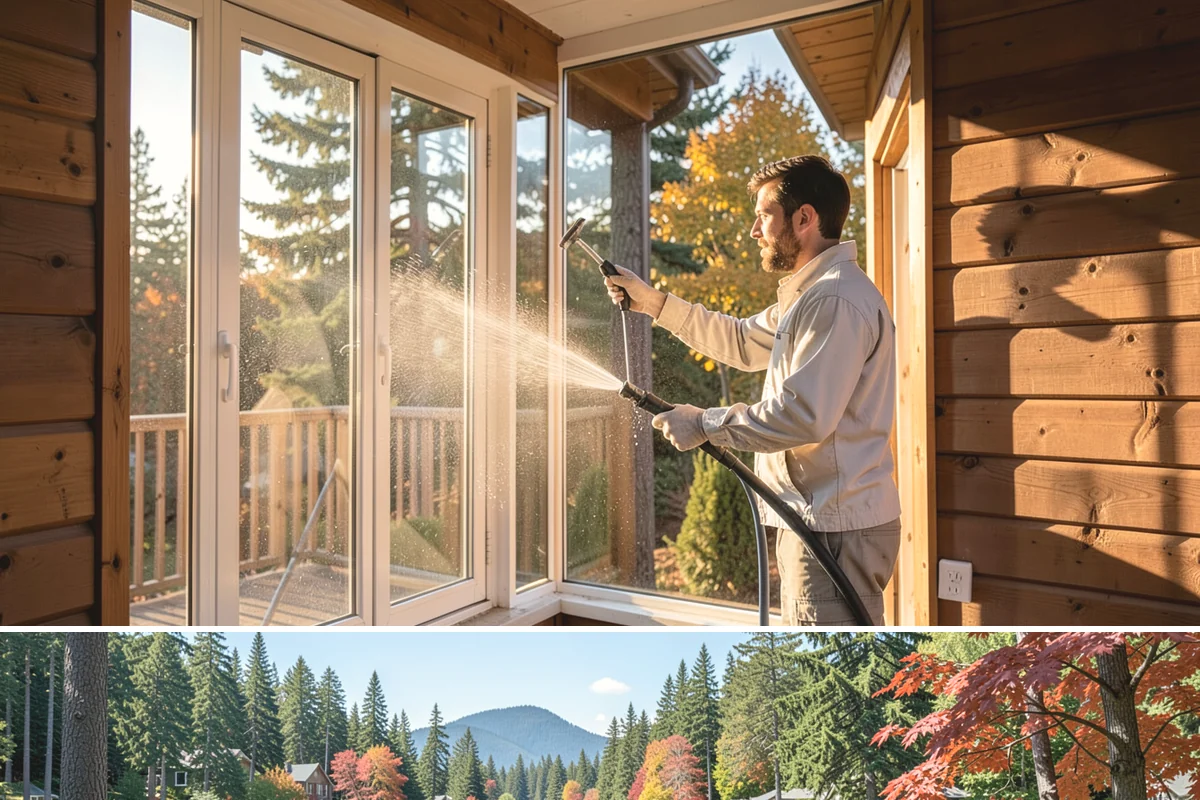 Glass Cleaning in Covington, King County, WA - Clean exterior glass in spring to clear winter grime, and again in early fall after the pollen and dry-season dust settle.