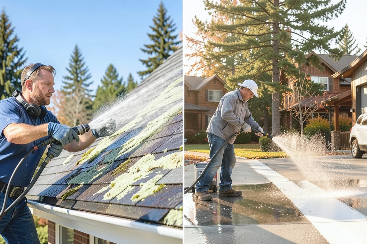 Glass Cleaning in Darrington, Snohomish County, WA - Rinse loose debris and pollen from the glass
