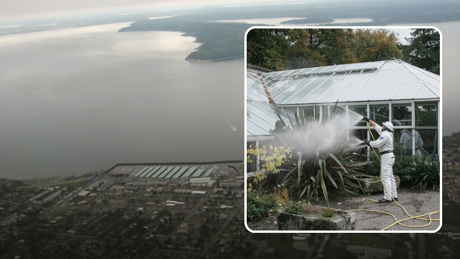 Glass Cleaning in Des Moines, King County, WA - Streak-free exterior glass cleaning for windows, doors, and glass features that cuts through Northwest grime and mineral spotting.