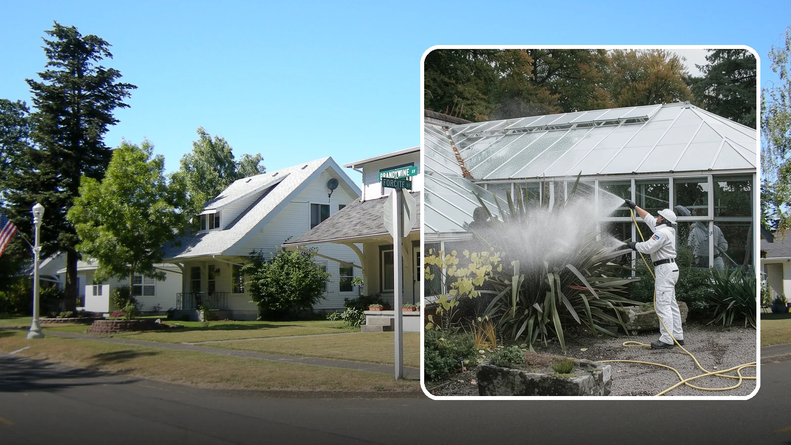 Glass Cleaning in DuPont, Pierce County, WA - Streak-free exterior glass cleaning for windows, doors, and glass features that cuts through Northwest grime and mineral spotting.