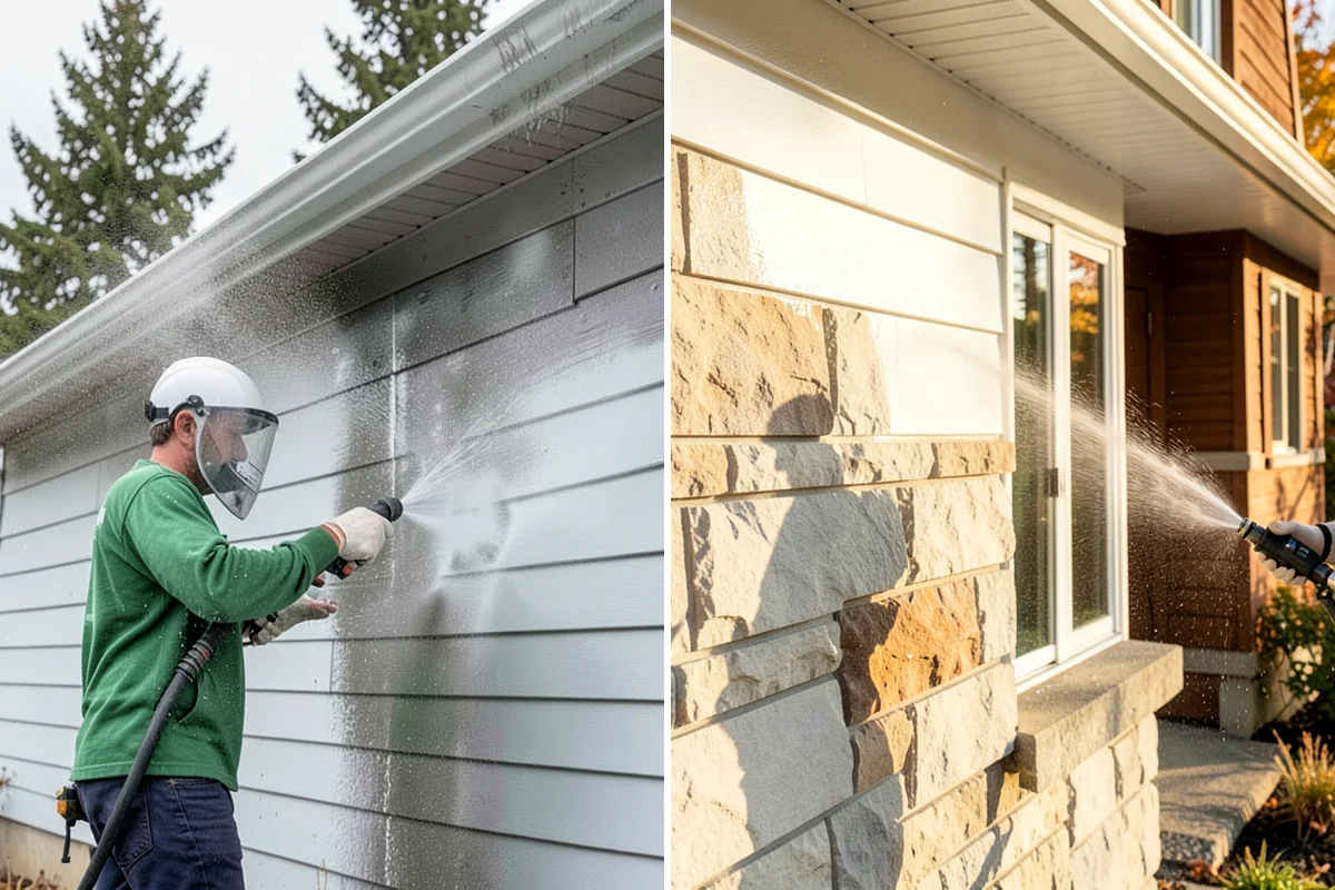Glass Cleaning in DuPont, Pierce County, WA - Rinse loose debris and pollen from the glass