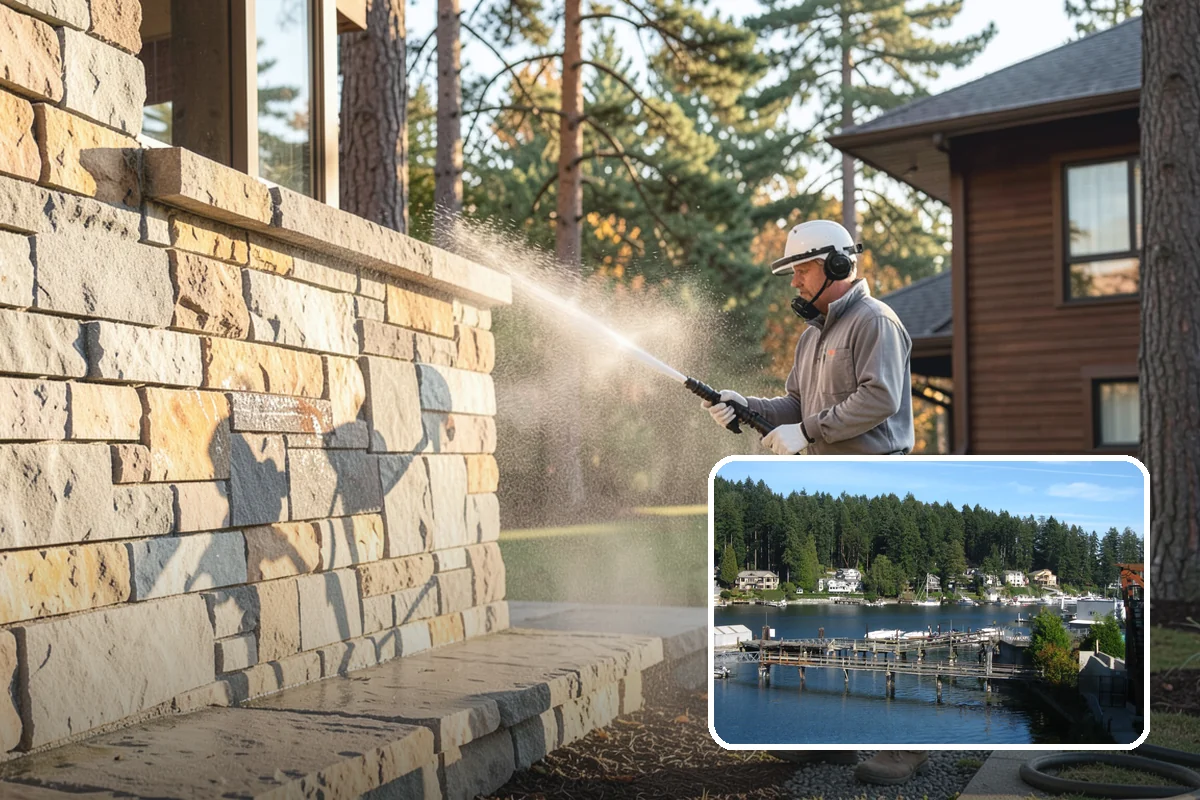 Glass Cleaning in Gig Harbor, Pierce County, WA - Delivers streak-free clarity on exterior glass