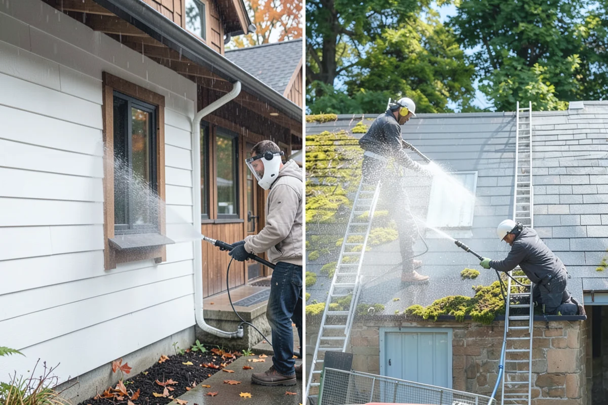 Glass Cleaning in Granite Falls, Snohomish County, WA - Rinse loose debris and pollen from the glass