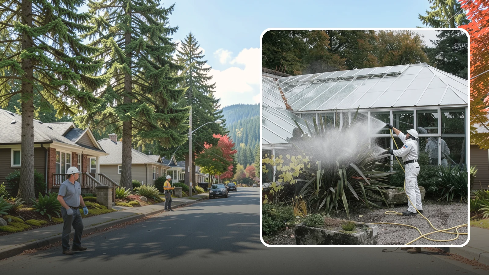 Glass Cleaning in Hunts Point, King County, WA - Streak-free exterior glass cleaning for windows, doors, and glass features that cuts through Northwest grime and mineral spotting.