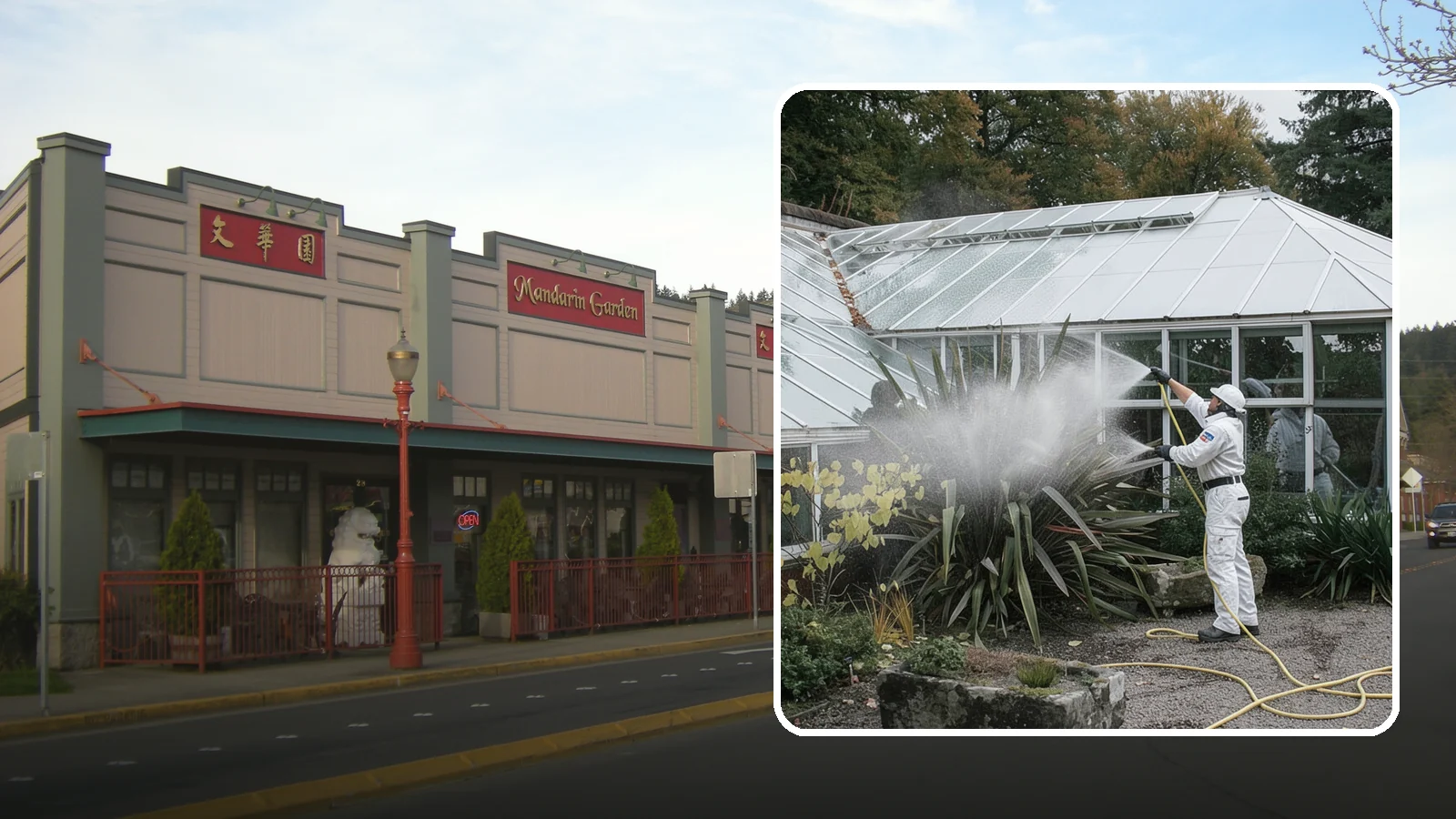 Glass Cleaning in Issaquah, King County, WA - Streak-free exterior glass cleaning for windows, doors, and glass features that cuts through Northwest grime and mineral spotting.