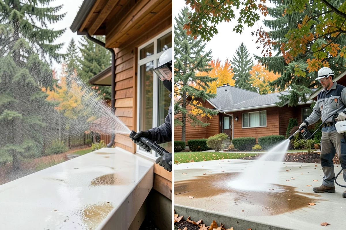 Glass Cleaning in Kenmore, King County, WA - Rinse loose debris and pollen from the glass