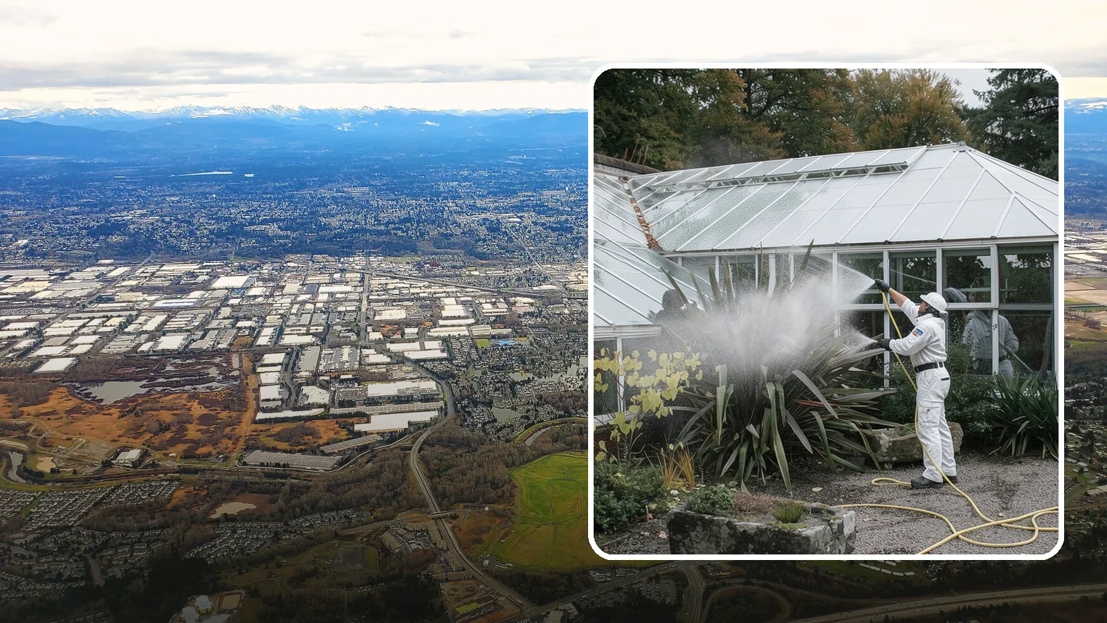 Glass Cleaning in Kent, King County, WA - Streak-free exterior glass cleaning for windows, doors, and glass features that cuts through Northwest grime and mineral spotting.