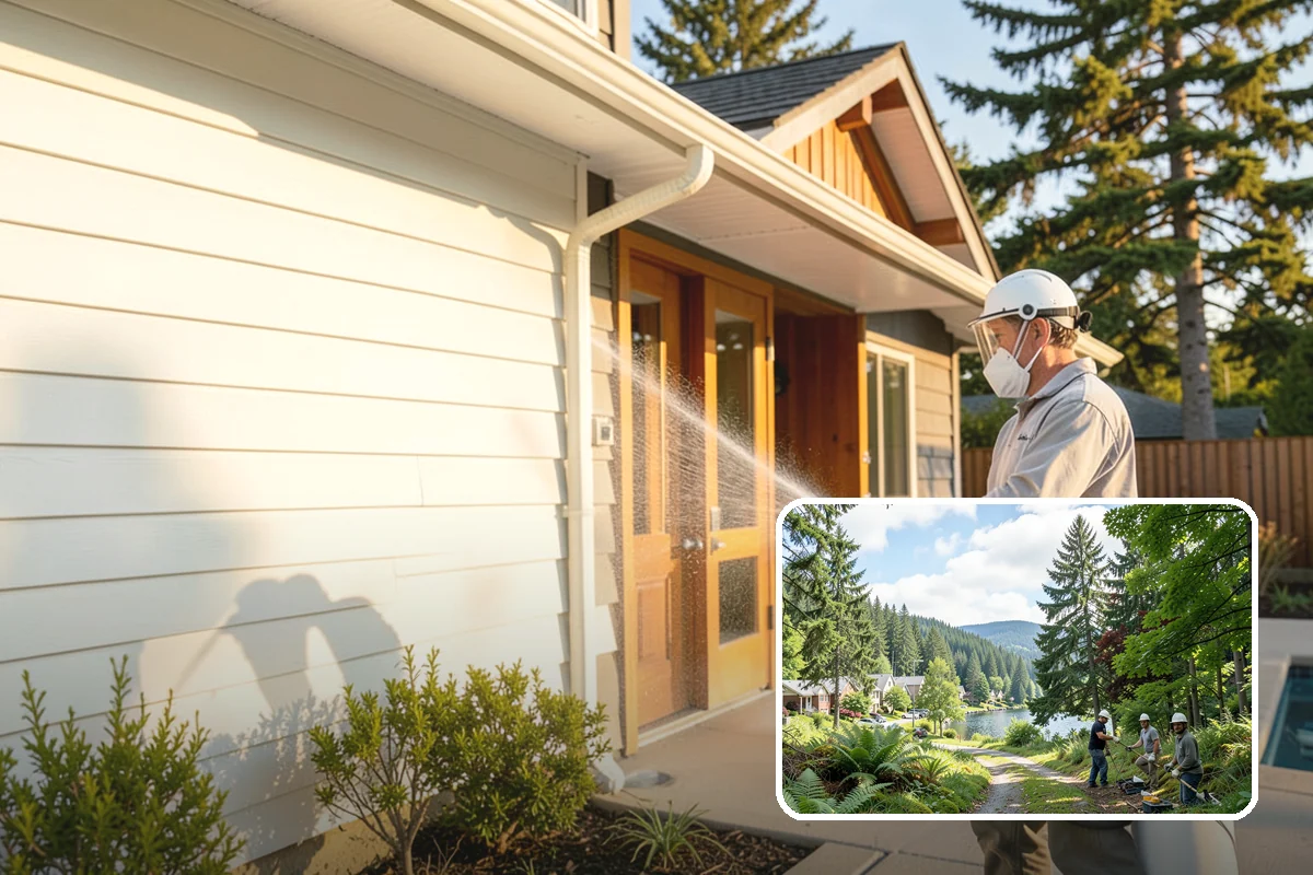 Glass Cleaning in Lake Forest Park, King County, WA - Delivers streak-free clarity on exterior glass