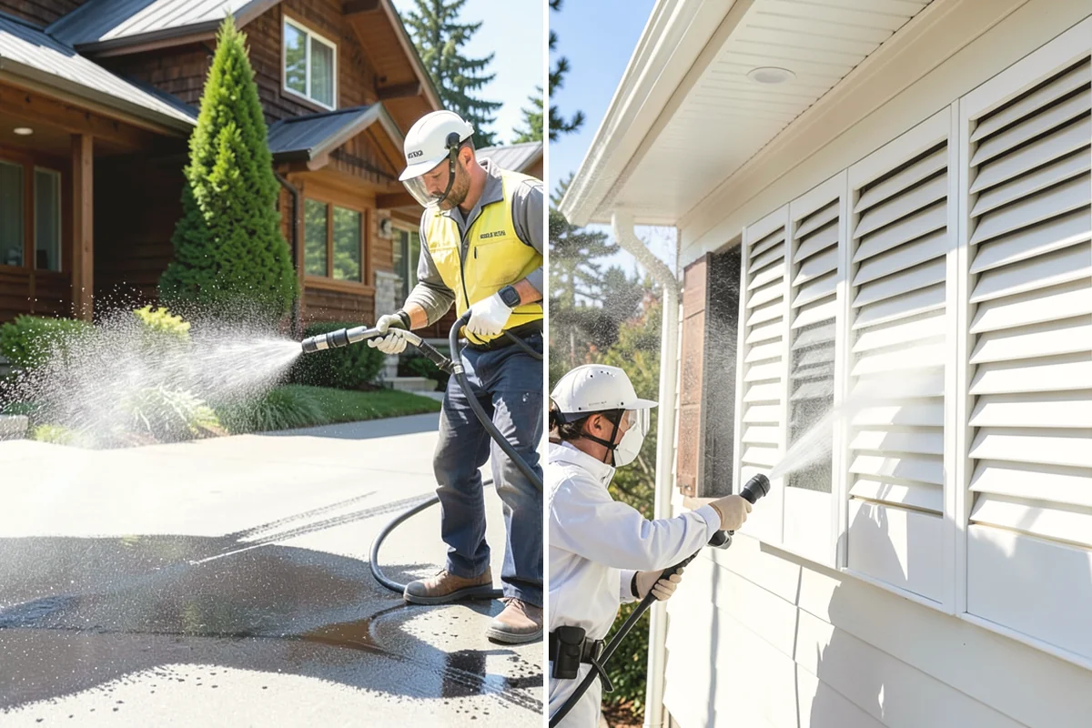 Glass Cleaning in Lake Stevens, Snohomish County, WA - Rinse loose debris and pollen from the glass