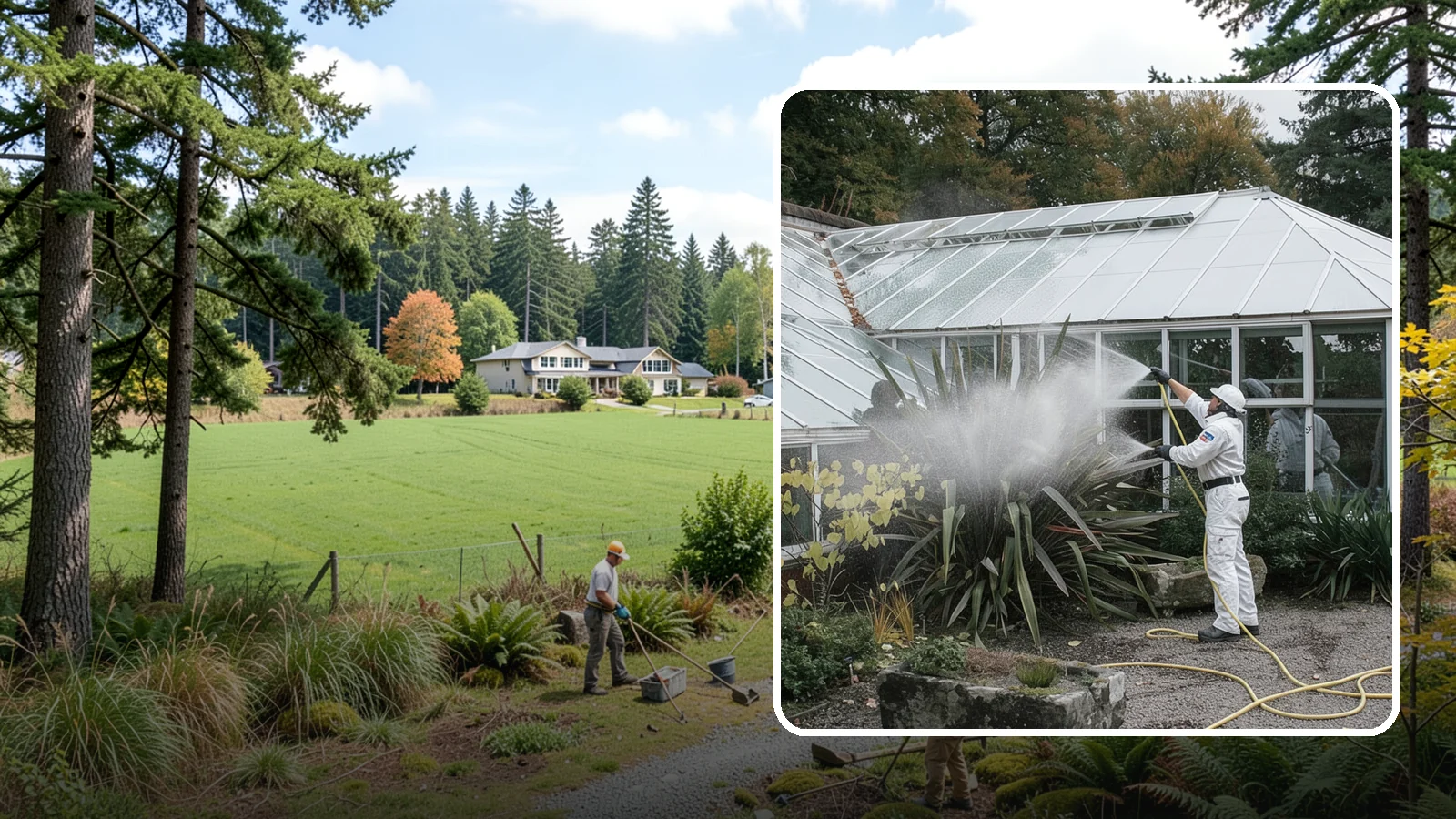Glass Cleaning in Lyman, Skagit County, WA - Streak-free exterior glass cleaning for windows, doors, and glass features that cuts through Northwest grime and mineral spotting.
