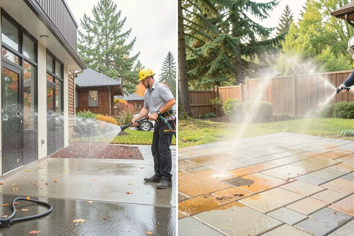 Glass Cleaning in Lynnwood, Snohomish County, WA - Rinse loose debris and pollen from the glass