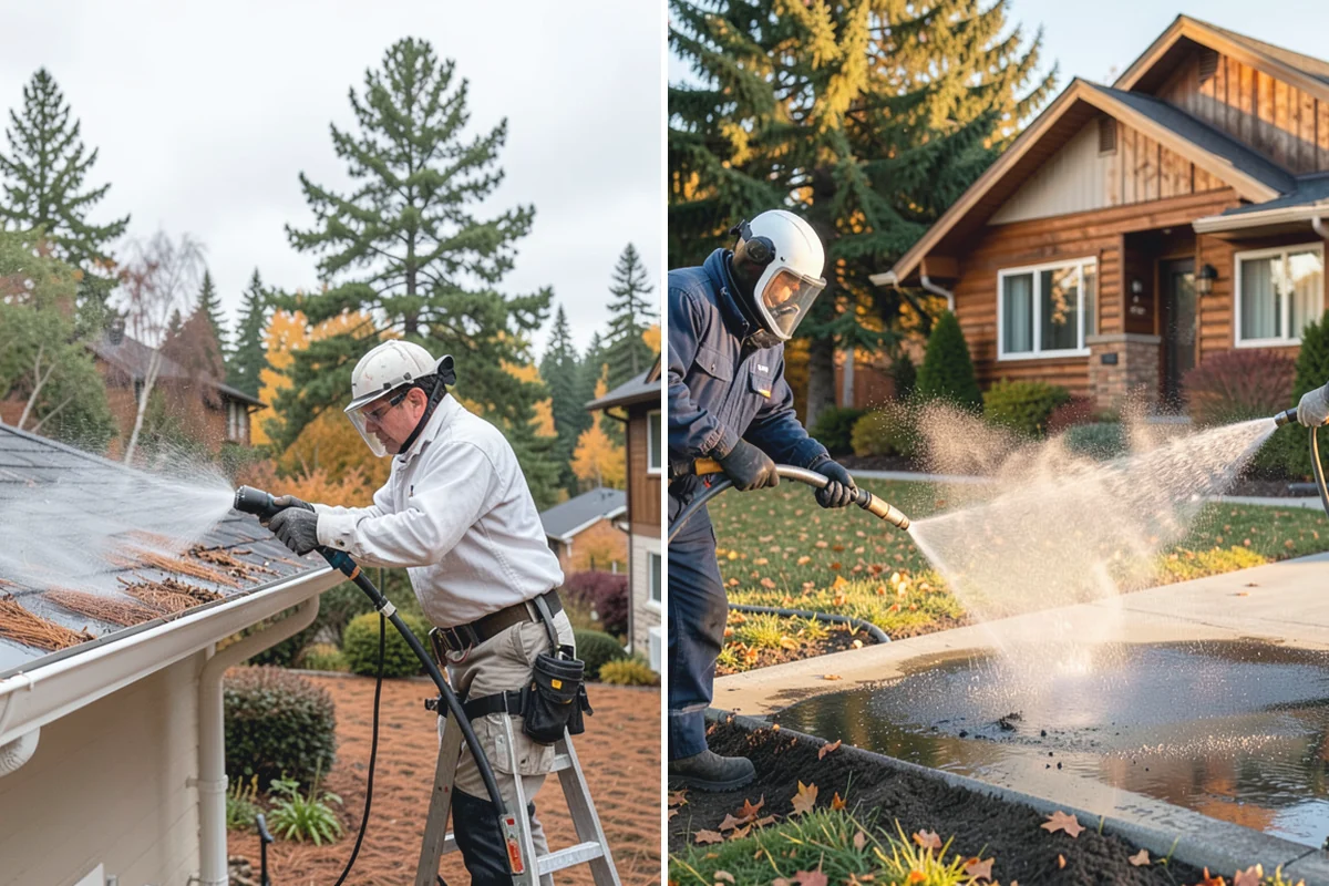 Glass Cleaning in Marysville, Snohomish County, WA - Rinse loose debris and pollen from the glass