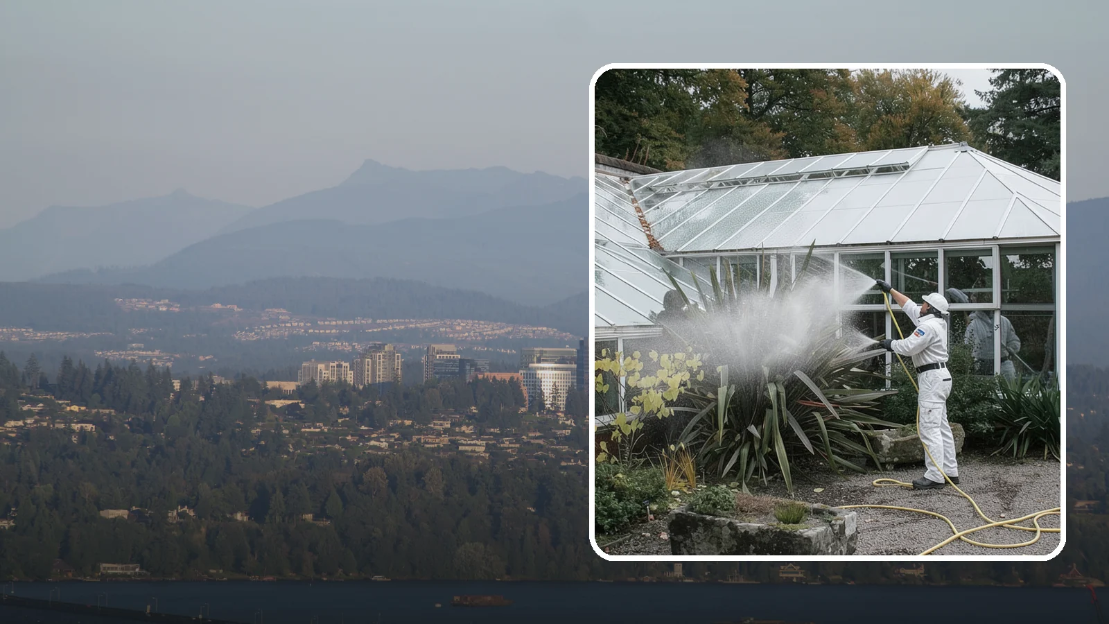 Glass Cleaning in Medina, King County, WA - Streak-free exterior glass cleaning for windows, doors, and glass features that cuts through Northwest grime and mineral spotting.