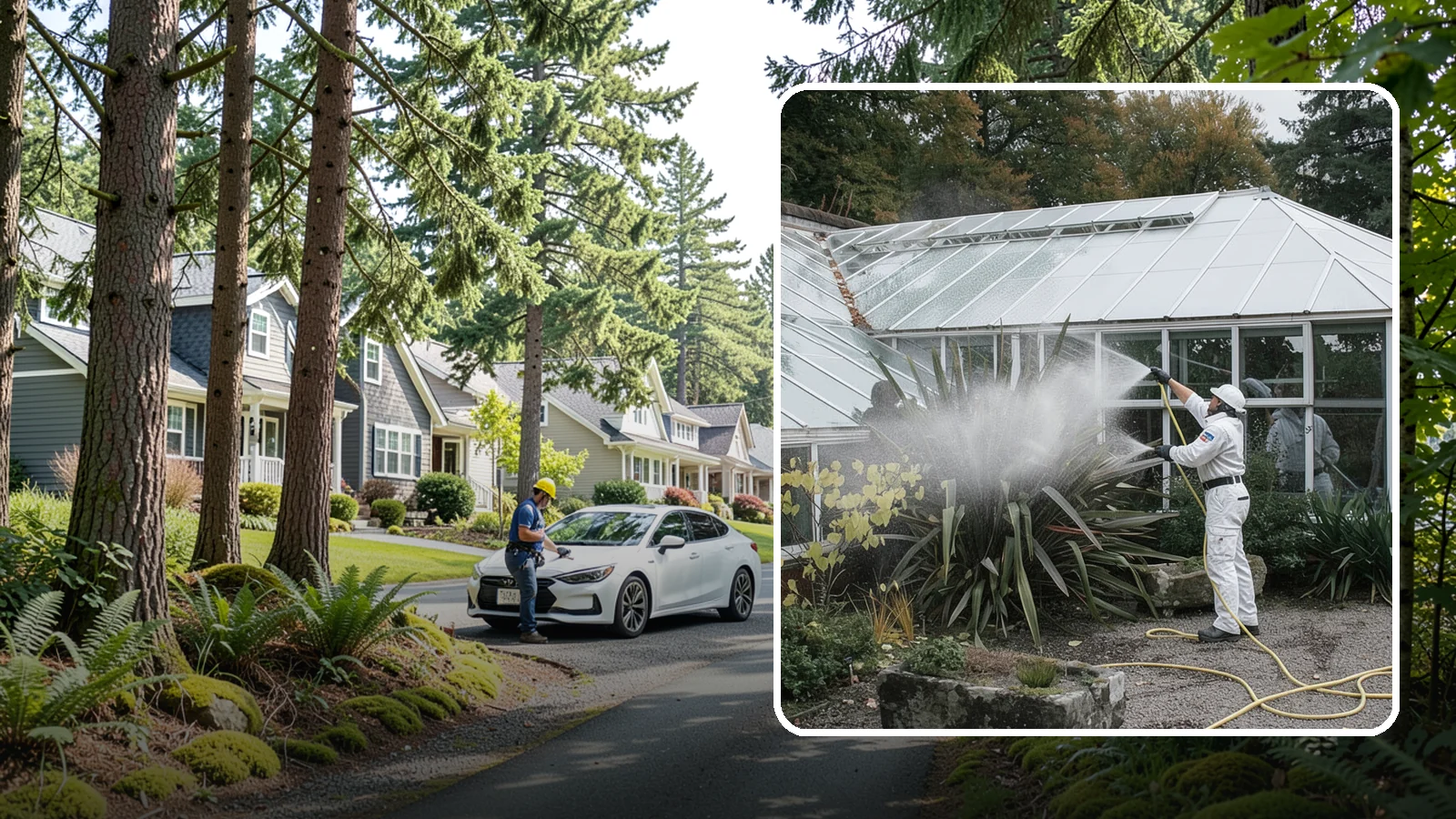 Glass Cleaning in Normandy Park, King County, WA - Streak-free exterior glass cleaning for windows, doors, and glass features that cuts through Northwest grime and mineral spotting.