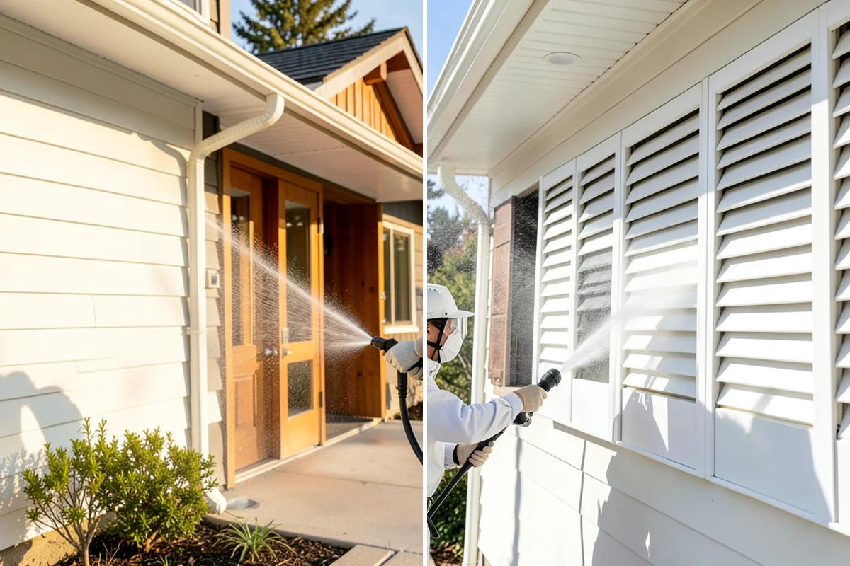 Glass Cleaning in Normandy Park, King County, WA - Rinse loose debris and pollen from the glass