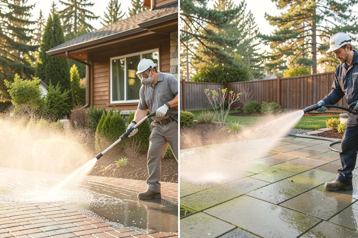 Glass Cleaning in North Bend, King County, WA - Rinse loose debris and pollen from the glass