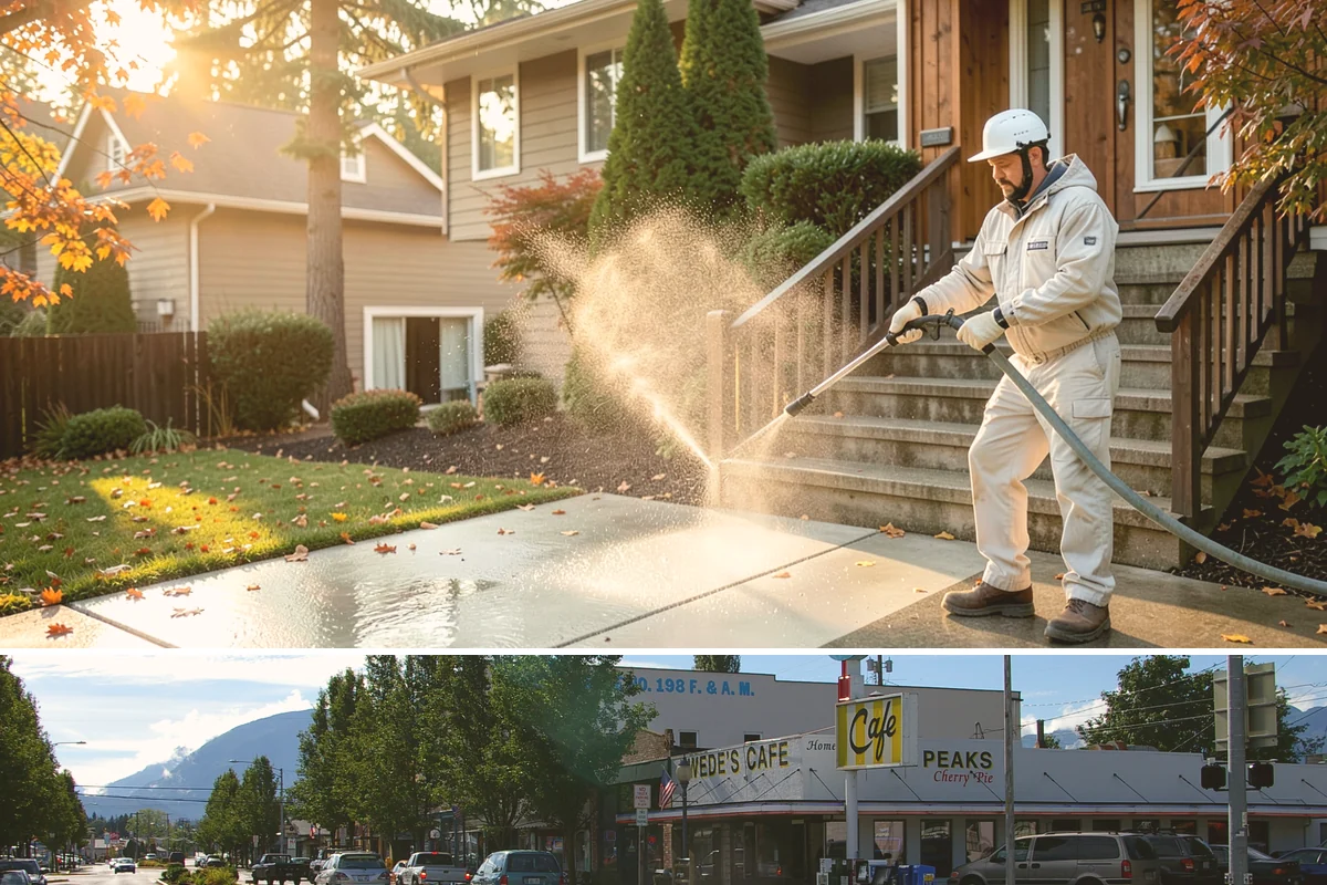 Glass Cleaning in North Bend, King County, WA - Clean exterior glass in spring to clear winter grime, and again in early fall after the pollen and dry-season dust settle.